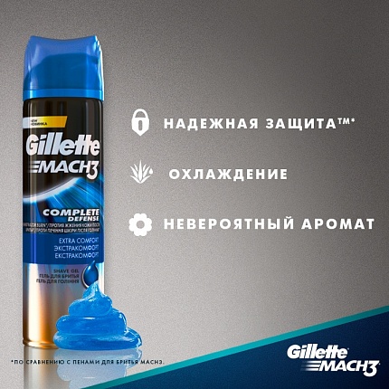 Гель для бритья GILLETTE Mach3 Comfort